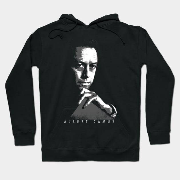 Albert Camus - Portrait Hoodie by TheMarineBiologist